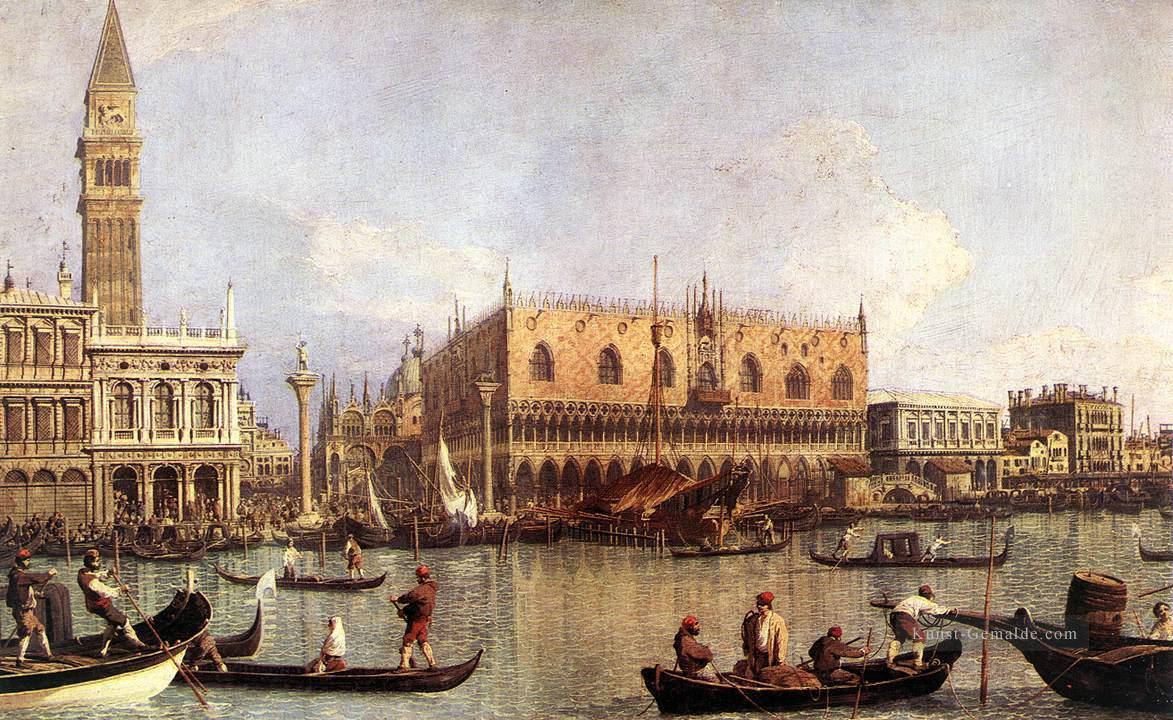 Palazzo Ducale und der Piazza di San Marco Canaletto Venedig Ölgemälde